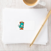 chirurg dokter teddybeer ontwerp etiket (Insitu)