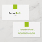 chirurg - Eenvoudige mint groen Visitekaartje (Voorkant / Achterkant)