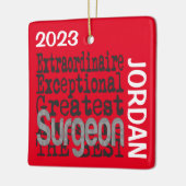 chirurg Extraordinaire CUSTOM Keramisch Ornament (Links)