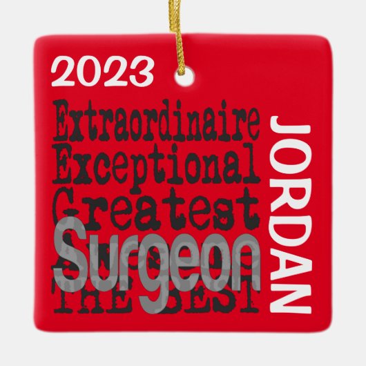 chirurg Extraordinaire CUSTOM Keramisch Ornament (Voorkant)