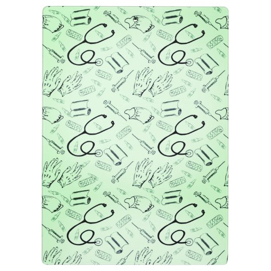 chirurg groene arts klembord (Achterkant)