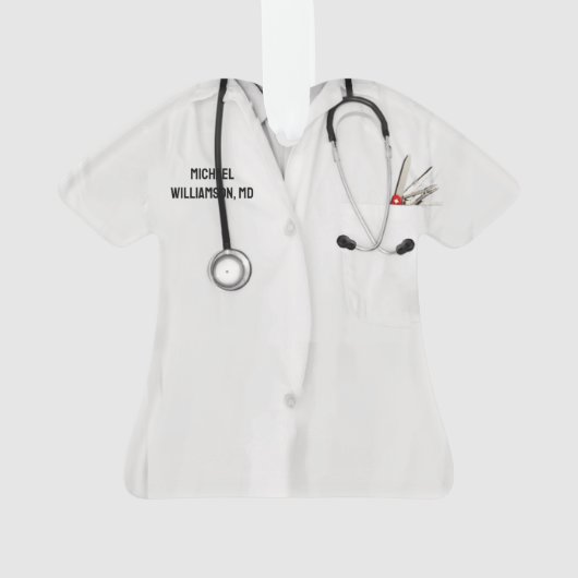 Chirurg Kerst Vakantie Gift Ornament (achterkant)