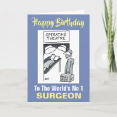 Chirurg met Toolbox - Happy Birthday Kaart (Voorkant)