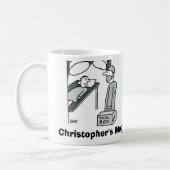 chirurg met Toolbox. Personaliseer met Naam. Koffiemok (Links)