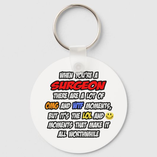 chirurg ... OMG WTF LOL Sleutelhanger (Voorkant)