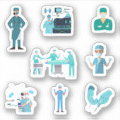 Chirurg Stickers (Voorkant)