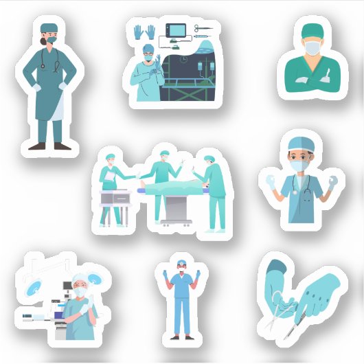 Chirurg Stickers (Voorkant)