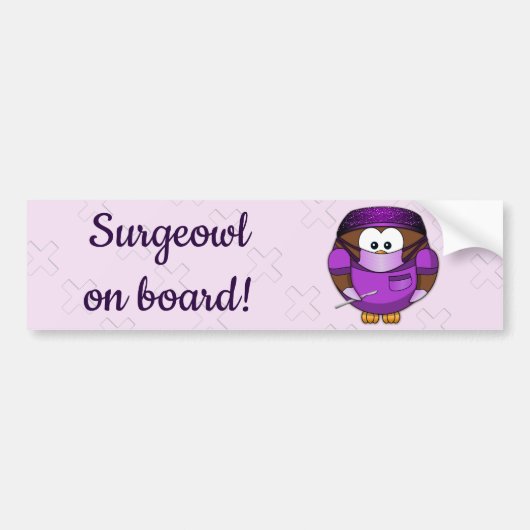 chirurg-vrouw bumpersticker (Voorkant)