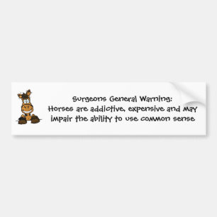 Chirurgen algemene waarschuwingsbumper bumpersticker