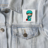 chirurgen vierkante button 5,1 cm (In situ)