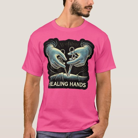 Chirurgie Doctor Healing Handen Chirurg T-shirt (Voorkant)