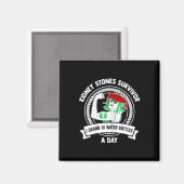 Chirurgie Gift - Flexing Vrouw Nierstenen Survivo Magneet (Voorkant / Achterkant)