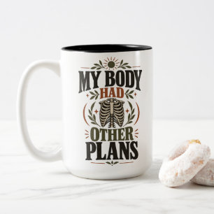 Chirurgie Humor Mijn Lichaam Had Andere Plannen Kl Tweekleurige Koffiemok