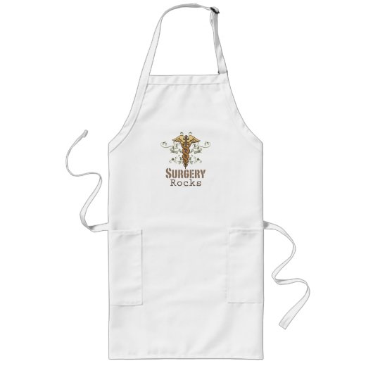 Chirurgie Rocks Chirurgen Apron Lang Schort (Voorkant)