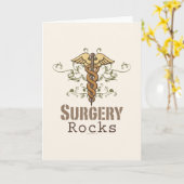 Chirurgie Rocks Surgeon Wenskaart Kaart (Gele Bloem)