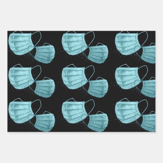 Chirurgisch Masker Verpakkende Document Vlakke Bla Inpakpapier Vel (Voorkant)