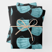 Chirurgisch Masker Verpakkende Document Vlakke Bla Inpakpapier Vel (In situ)