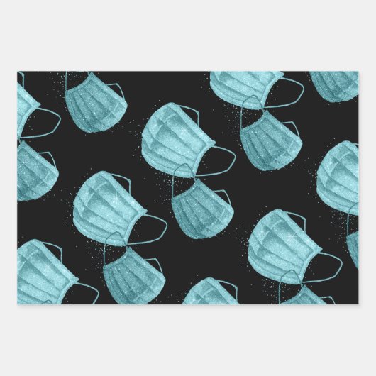 Chirurgisch Masker Verpakkende Document Vlakke Bla Inpakpapier Vel (Voorkant 3)