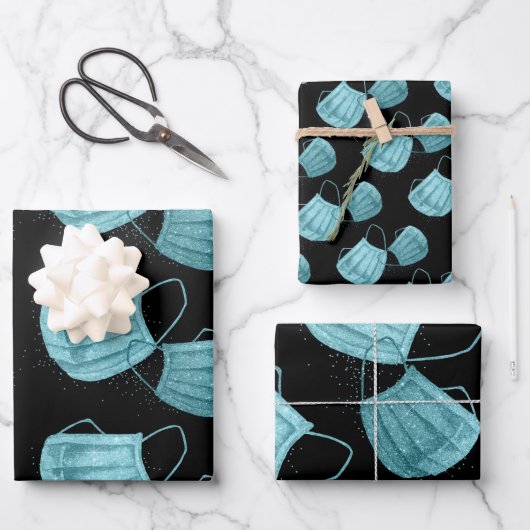 Chirurgisch Masker Verpakkende Document Vlakke Bla Inpakpapier Vel (Voorkant)