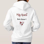 Chirurgisch model van het hart van vrouwen, basisv hoodie (Achterkant)