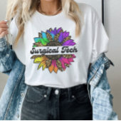 Chirurgisch Tech beroep Rainbow Zonnebloem T-shirt
