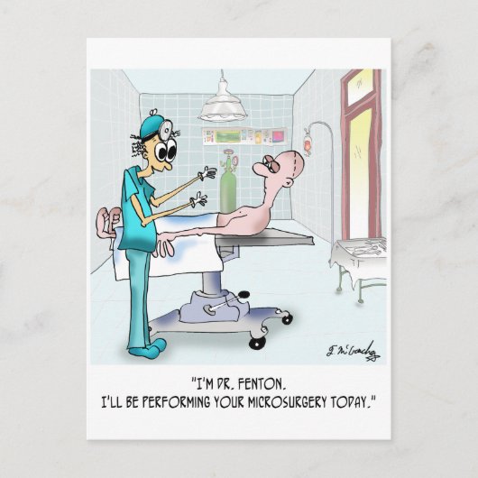 Chirurgische Cartoon 9369 Briefkaart (Voorkant)
