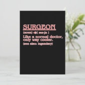 Chirurgische chirurgie Chirurgische ingreep Arts N Bedankkaart (Staand voorkant)