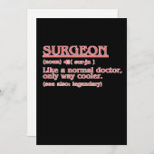 Chirurgische chirurgie Chirurgische ingreep Arts N Bedankkaart (Voorkant / Achterkant)