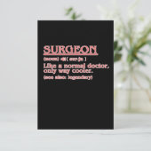 Chirurgische chirurgie Chirurgische ingreep Arts N RSVP Kaartje (Staand voorkant)