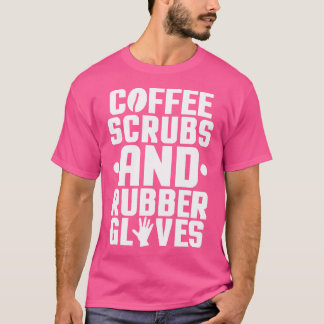Chirurgische Crew Assistant Koffie Scrubs Artsen Q T-shirt