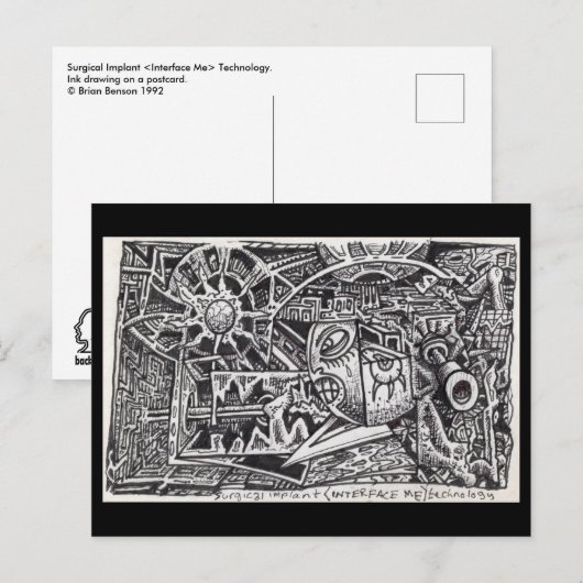 Chirurgische implantatie- (Interface Me)-technolog Briefkaart (Voorkant / Achterkant)