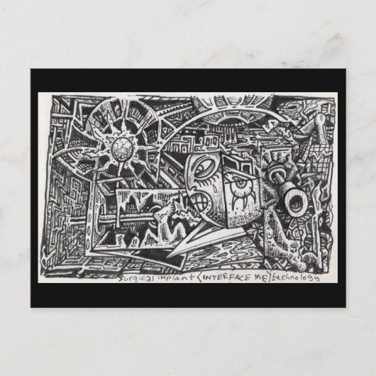 Chirurgische implantatie- (Interface Me)-technolog Briefkaart (Voorkant)