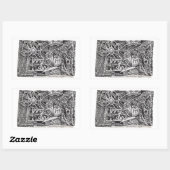 Chirurgische implantatie- (Interface Me)-technolog Rechthoekige Sticker (Vel)