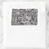 Chirurgische implantatie- (Interface Me)-technolog Rechthoekige Sticker (Tas)