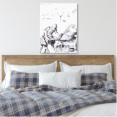 Chirurgische ingreep om een been te amputeren canvas afdruk (Insitu (Slaapkamer))