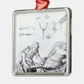 Chirurgische ingreep om een been te amputeren metalen ornament (Links)