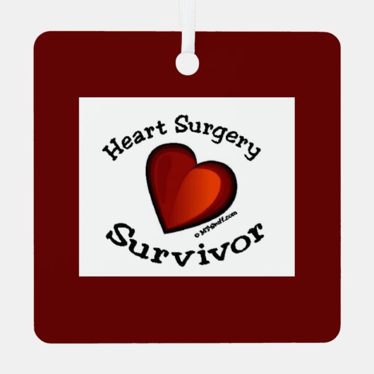 Chirurgische ingreep Survivor Metal Ornament (Achterkant)