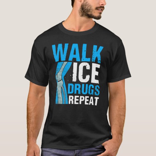 Chirurgische ingreep Survivor Walk Ice Drugs Herha T-shirt (Voorkant)