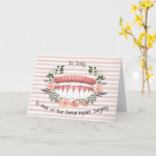 Chirurgische ingreep tandheelkundig implantaat kri kaart (Gele Bloem)