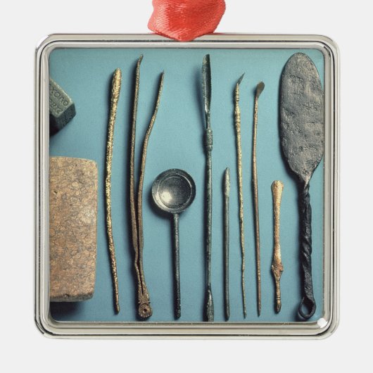 Chirurgische instrumenten metalen ornament (Voorkant)