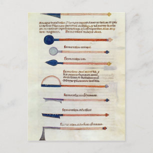 Chirurgische instrumenten van een verhandeling briefkaart