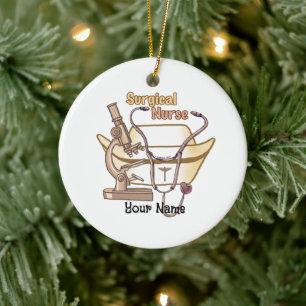 Chirurgische naald Collage Ovaal Ornament