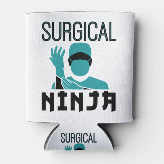 Chirurgische Ninja Scrub Tech Technoloog Blikjeskoeler (Voorkant)