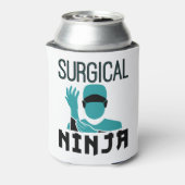 Chirurgische Ninja Scrub Tech Technoloog Blikjeskoeler (Blikje Achterkant)