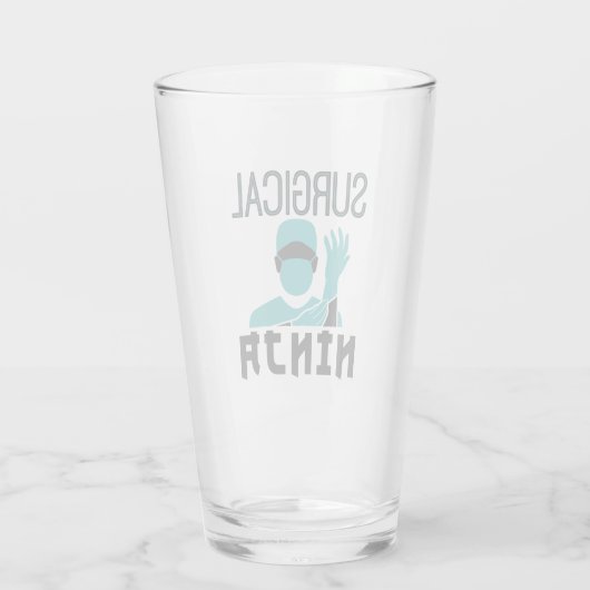 Chirurgische Ninja Scrub Tech Technoloog Glas (Achterkant)