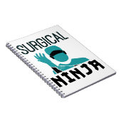 Chirurgische Ninja Scrub Tech Technoloog Notitieboek (Rechterzijde)