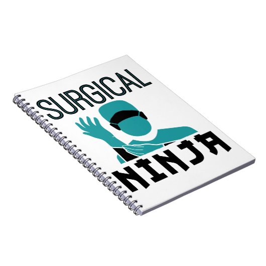 Chirurgische Ninja Scrub Tech Technoloog Notitieboek (Rechterzijde)