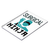 Chirurgische Ninja Scrub Tech Technoloog Notitieboek (Linkerzijde)
