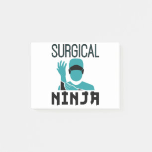 Chirurgische Ninja Scrub Tech Technoloog Post-it® Notes