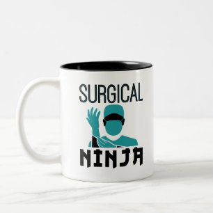 Chirurgische Ninja Scrub Tech Technoloog Tweekleurige Koffiemok